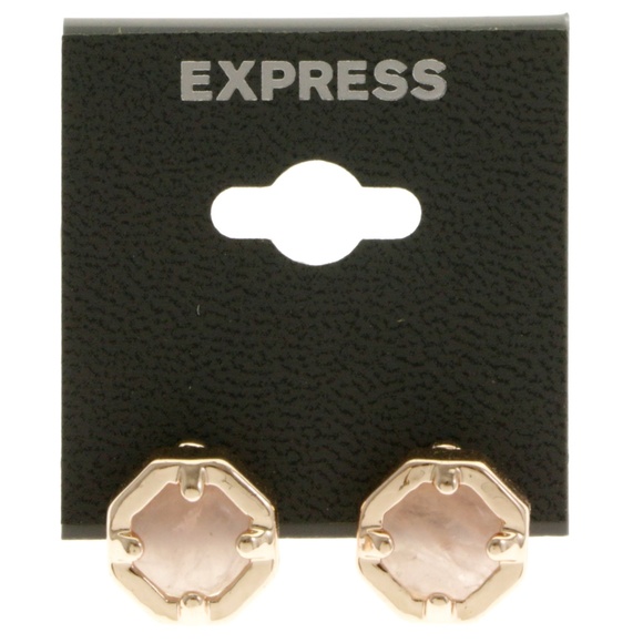 Express Jewelry - Express Post-Earrings Peach/Gold NWT